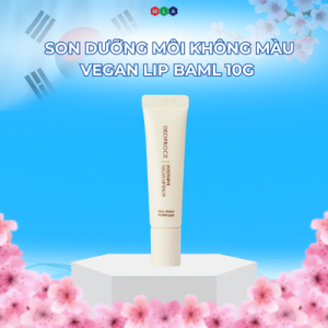 Son Dưỡng Môi Không Màu Vegan Lip Baml 10G {DEOPROCE}