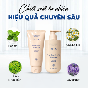 Thành phần chiết xuất từ thiên nhiên của bộ gội xả Nuric